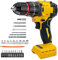 Cordless Drill Driver 80Nm,Compatible with Dewalt 20V Battery,Brushless Electric Screwdriver Set,with 27pcs Accessories,for Home and Garden DIY Project (No Battery)