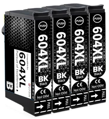 UPRIIN 604XL 604 XL Tintenpatronen Kompatibel für Epson 604XL Druckerpatronen für WF-2910 WF-2930 WF-2935 WF-2950 XP-3200 XP-3205 XP-4200 XP-4205 XP-2200 XP-2205