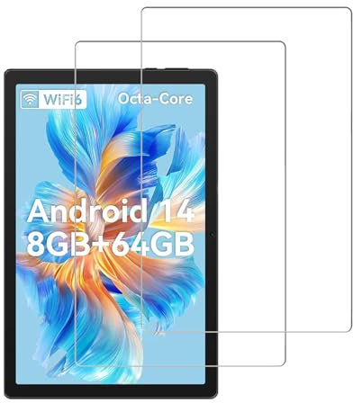 2 Pack Screen Protector for Ainmel C10BK, 9H Hardness Tempered Glass Protective Film Guard for Ainmel C10BK 10Inch Tablet