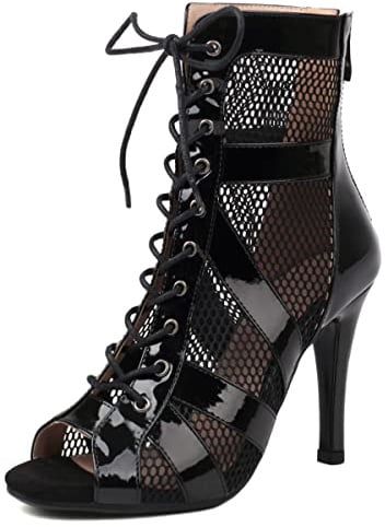 Ceciloroda Damen Gladiator Sandalen Atmungsaktiv Dance Heels Strappy