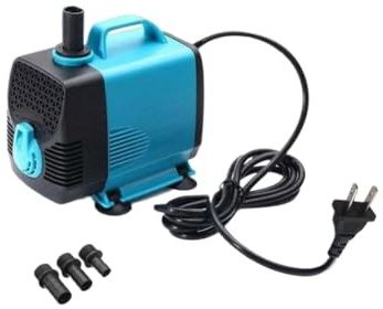 Ultra Quiet Waterproof IP68 Filter Water Pump 110V 10W 15W 25W 40W 55W 600L H 3000L H(Blue)