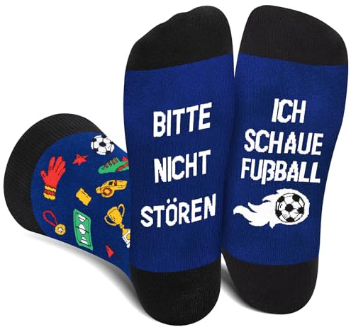 AGRIMONY Lustige Socken Herren - I'D RATHER BE Bunte Socken Männer Jungen Witzige Geschenke Weihnachten Ostern Geschenkideen