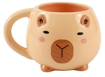 I-TOTAL® - Tazza in Ceramica Chunky, Tazza per Tè o Caffè 410 ml (CAPYBARA)