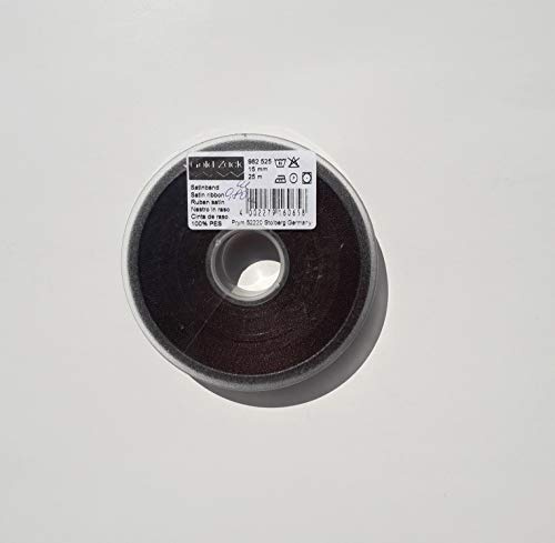 Prym Satin Ribbon 15 mm Dark Brown