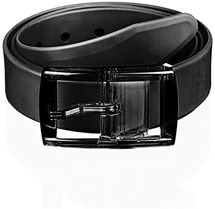 Taffstyle® Unisex Silikon Neon Gürtel kürzbar One Size für Damen / Herren - Schwarz
