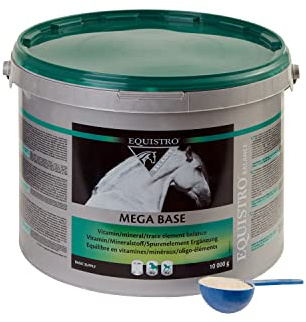EQUISTRO® Mega Base | Ergänzungsfuttermittel für Pferde | Hochwertiges Mineralfuttermittel zur Unterstützung der Nährstoffbedarfsdseckung | 10kg