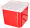 Cuisipro Frischkäsebereiter | Rot | 750 ml | Käse selber machen Set zur natürlichen Herstellung von cremigem Frischkäse, Dips, Brotaufstrichen oder Quark | Patentiertes Sieb aus Edelstahl