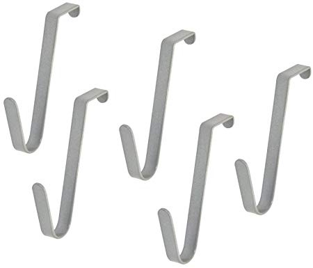 WAGNER GrowFAMILY - Zubehör - 5-teiliges Haken Set Höhe: 65 mm; Breite: 6 mm; Tiefe 47 mm (je Haken), aus pulverbeschichtetem Stahl RAL 9006-25300005