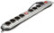 UNITEC Silver - Line Steckdosenleiste 2x 4-fach mit Schalter