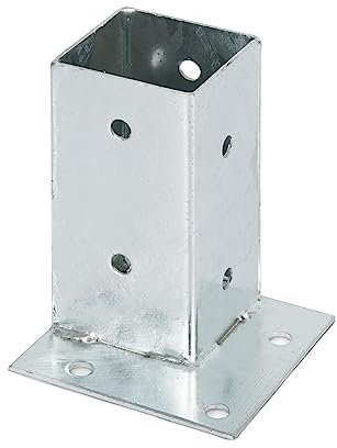 Alberts 211714 Ancre sur platine | pour la fixation dans les angles | galvanisée à chaud | 71 x 71 mm