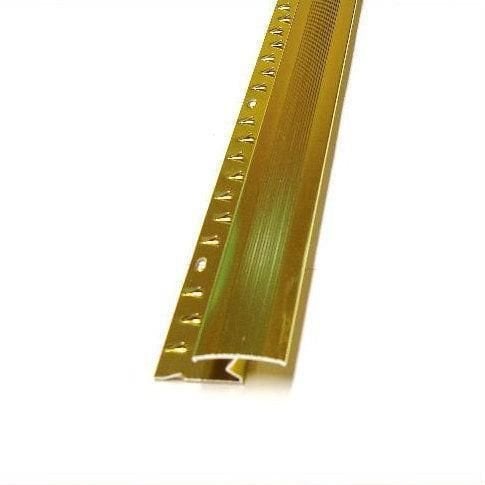 Z Edge Carpet Metal, Door Bar Trim - Carpet to Laminate - Brass