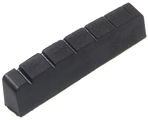 Graphit Sechs Saiten Linkshänder-Gitarre Top Mutter 42 x 6 weiß, schwarz oder elfenbeinfarben schwarz