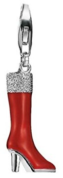 Esprit Damen Charm 925 Silber Rot/Silber Christmas Boot ESCH91172A