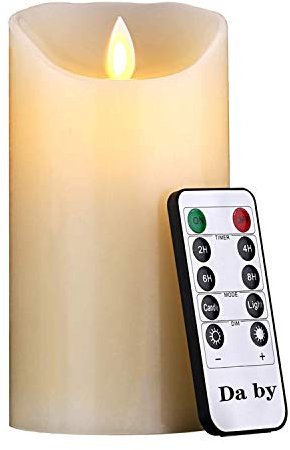 LED Kerzen, 15cm realistischer Tanz LED blinkt Docht Party, Familie, gemeinschaftliche elegante Veranstaltung, batteriebetrieben, 10-Tasten-Fernbedienung, Elfenbein