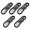 5 x Guitar Lead 6.35mm Mono Jack to Jack/Instrument Cable / 6 Colours / 5 Pack 3m Black