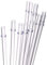 DAKOUFISH 6 Inch Reusable Clear Plastic Replacement Drinking Straws for Short Mini 6oz-8oz Mason Jar Tumblers,Set of 12 Pcs Straws with Cleaning Brush (6inch,Clear)