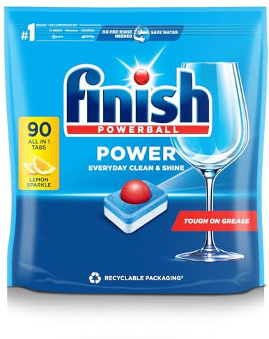Finish All in One Dishwasher Tablets Regular Scent 90's
