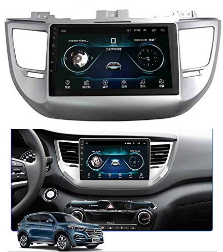 ACEOLT Android 9.1 Autoradio 1080P HD Touchscreen Multimedia MP5 Player für Hyundai Tucson 2015-2018, GPS/FM/Bluetooth Autoradio und Navigationssystem
