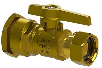 Arco - Robinet compteur eau - Robinet ACS avant compteur PEHD Ø25 Femelle écrou libre 3/4 (20/27) - Lg 74 - Arco
