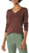 Amazon Essentials Maglione Leggero a Maniche Lunghe con Scollo a V, vestibilità Classica (Disponibile in Taglie Forti) Donna, Castagna Scuro Puntinato, XXL