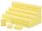 100 Pcs Mini Buffers for Nails 180/100 Grit Nail Buffers for Nail Care(Yellow)