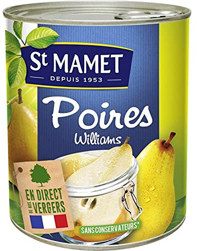 St Mamet Fruits au sirop demi-poires Williams