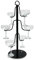 Display Stands Cocktail & Gin Glass Holder Tree in Black - Holds 6 Glasses - Made in UK (K150)