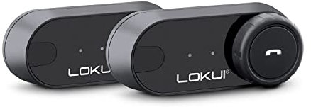 LOKUI K30 Intercom Gegensprechanlage, Doppelset für Motorradhelme, 800m Reichweite, Radio, Farbe: schwarz