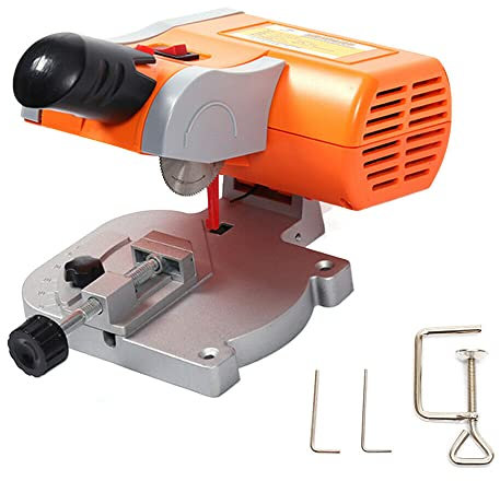 2 Mini Bench Mitre Saw Cut-Off Work Bench Saw Kit 0-45 Chop Wood Metal Cutter Micro Table Saws 7800RPM