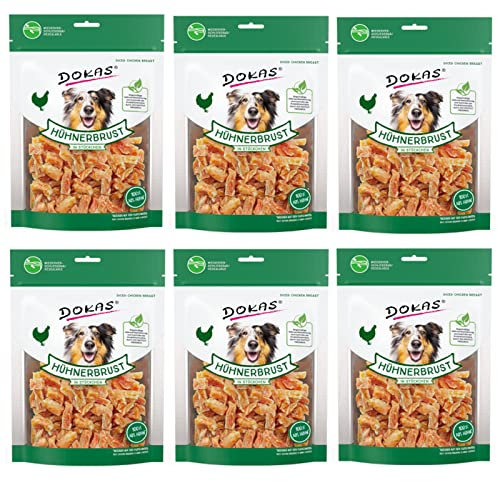 Dokas Dog HÜHNERBRUST in Stückchen für Hunde - Bundle - 6 x 200 g