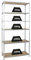 PROREGAL Schwerlastregal Giant MULI | HxBxT 250x120x40cm | 6 Fachböden | Fachlast 200kg | Verzinkt | Lagerregal Kellerregal Werkstattregal Metallregal Fachbodenregal Steckregal
