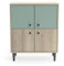 Demeyere Buffet Industriel 4PORTES Arty, Bois d'ingénierie, Vert, 607x285x757MM