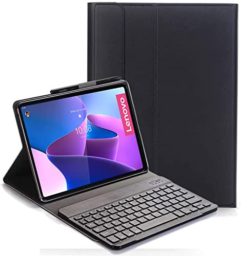 YHFZR Tastiera Custodia per Lenovo Tab P11 PRO 2nd, QWERTY Sottile PU Custodia con Supporto Tastiera Rimovibile Wireless Keyboard per Lenovo Tab P11 PRO 2nd/ Pad PRO 11.2'' TB-132U, Nero