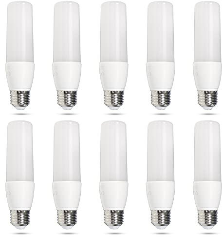 max K O M F O R T - 10x E27 LED Leuchtmittel 12 Watt matt Korn Kolben Röhre Glühbirne-Ersatz dünn 10er Sets