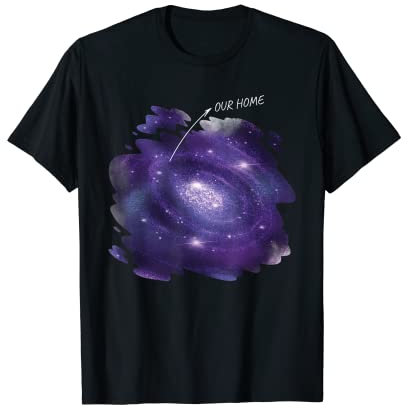 Unser Zuhause Die Milchstraße Galaxie Weltraum Astronomie Universum T-Shirt