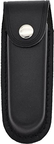 Cowhide Knife Sheath Folding Blade Pouch with Snap Closure Small Knife Sheath Holder Leather Knife Bag Leather Sheath