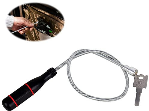 Aimant Mecanique Auto ManYing Outil de Ramassage Magnétique Flexible Pickup Tool Outil Récupérateur Aimanté Puissant Tige Aimantée Portable Balais avec Poignée Antidérapante pour Petites Pièces