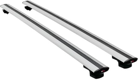 acpar Kompatibel mit Volkswagen Golf 7 (5G) Variant 2013-2019 Basic Model Relingträger Dachträger Auto Gepäckträger Grau Aluminium 2 Stangen