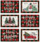 Ohok Weihnachten Tischsets Abwaschbar 6er Set, Polyester Leinen Platzdeckchen 30x45cm, Weihnachten Tischuntersetzer Platzsets für Küche Speisetisch Hotel Weihnachts Tischdeko (Weihnachtsbaum Plaid)