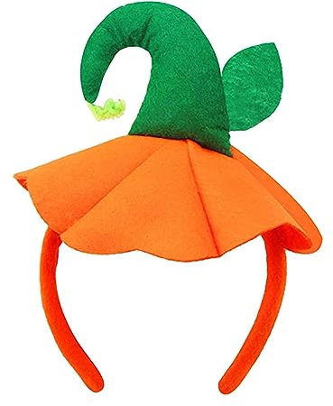 Dickly Halloween-Kürbis-Stirnband, Haarschmuck, Kopfbedeckung, Haarreifen für Karneval, Rollenspiele, Stil c