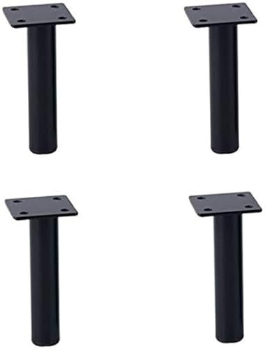 LYF Black Metal Furniture Feet, Wrought Iron Table Legs, DIY Modern Furniture Support Legs, Suitable for Sofas, Coffee Tables, Tv Cabinets, Bathroom Cabinets (Color : Black, Size : 13cm)
