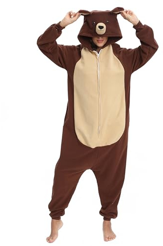 BGOKTA Pijamas Animales Mujer Disfraces de Cosplay para Adultos Pijama Jirafa Enteros,lty48-2