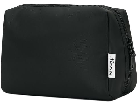 Narwey Trousse de Toilette de Voyage Trousse de Maquillage Grande Organisateurs de Toilettes Accessoires de Voyage (Noir,Grand)