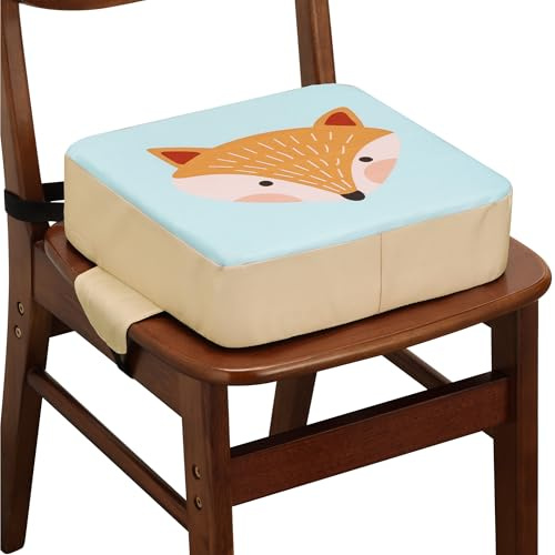 Navaris Kinder Sitzerhöhung - Stuhlerhöhung für Kinder - Bequemes Sitzkissen - Tragbar - Ideal für Restaurantbesuche - 32 x 32 x 10 cm