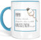 Lustige Tasse Papa - vielen Dank, dass du ihn nicht rausgezogen hast Kaffeetasse zum Vatertag - Spülmaschinenfest - bringt alle zum Lachen - Blau