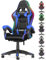 bigzzia Sedia Gaming RGB con Luci LED E Sedia Ergonomica Per Computer Per Videogiochi Reclinabile con Schienale Alto in Pelle Pu con Poggiatesta (Utilizzo di RGB, Blu)