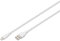 DIGITUS Cable de Carga - USB A a Lightning - 0,5 m - Cable USB de 480 Mbit/s 12 W 2,4 A - Funda de Silicona Flexible con protección contra dobleces - Certificado MFI para Dispositivos Apple - Blanco