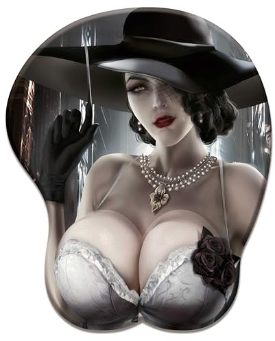 ELLENNE - Tapis de souris 3D en gel avec support pour poignet - GAMING MANGA ANIME JAPAN (Dessin 06)