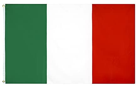Bandiera Italiana, Italien Flagge, Italienische Fahne mit Messing-Ösen, Italia flag, Polyester, 77g
