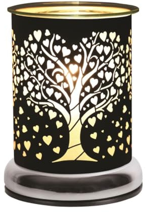 Aroma Black Heart Tree Touch Electric Wax Melt Warmer